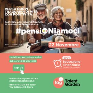 Incontro di educazione previdenziale #PensiONiamoci al Talent Garden di Roma