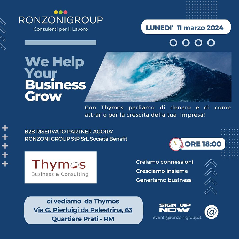 Evento di finanza straordinaria presso Ronzoni Group